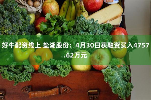 好牛配资线上 盐湖股份：4月30日获融资买入4757.62万元