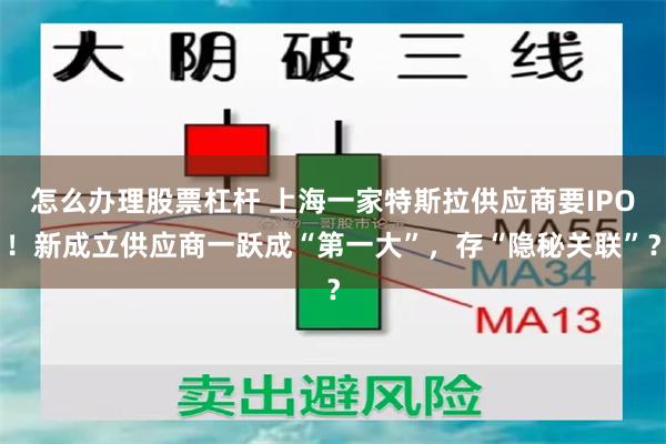 怎么办理股票杠杆 上海一家特斯拉供应商要IPO！新成立供应商一跃成“第一大”，存“隐秘关联”？