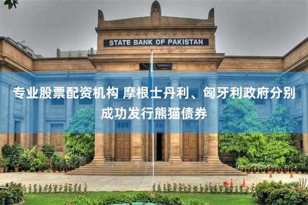 专业股票配资机构 摩根士丹利、匈牙利政府分别成功发行熊猫债券